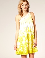 Traffic People Charm One Shoulder Dress