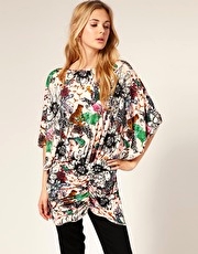 Traffic People Diamond Tie Top