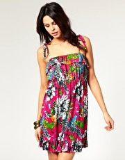 Traffic People Ruffle Bandeau Dress