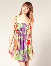Traffic People Silk Waves Dress