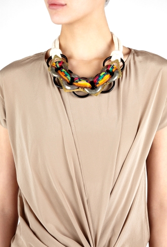 Tribal Woven Necklace by Lucy Hutchings