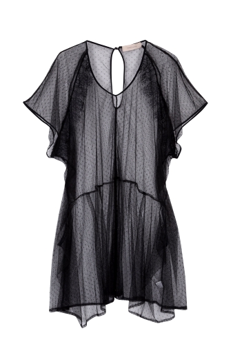Tulle Sheer Tee Dress by Preen Line