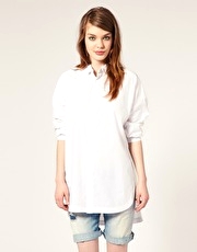 Twenty8Twelve by S.Miller Annis Oversized Shirt in Cotton Poplin