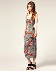 Twenty8Twelve by S.Miller Jaid Maxi Dress in Tribal Printed Linen Jersey