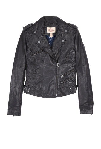 Utility Cropped Leather Jacket by Levi's
