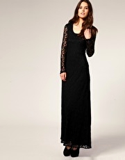 Vero Moda Long Sleeve Lace Maxi Dress