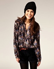 Vero Moda Winter Paisley Print Blouse