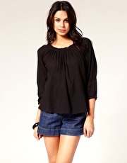 Vila Cheesecloth Tunic Top