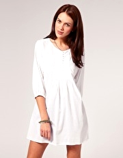 Vila Embroidered Placket Tunic