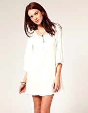 Vila Full Cheesecloth Tunic Dress