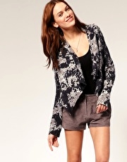 Vila Jacket Tie Dye Print Bedjacket