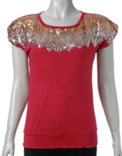 VILA T-shirt, enfärgad - 10