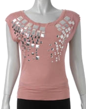 VILA T-shirt, enfärgad - 22
