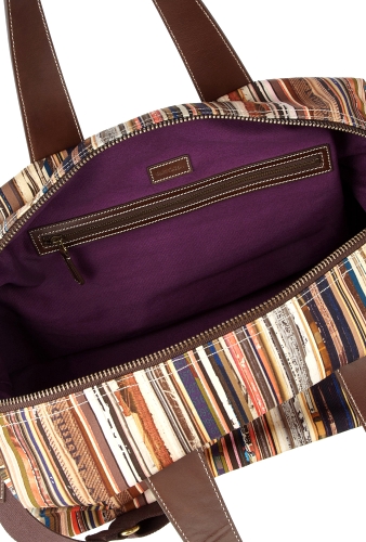 Vintage Broken Multi Stripe Overnight Bag by Paul Smith Acce