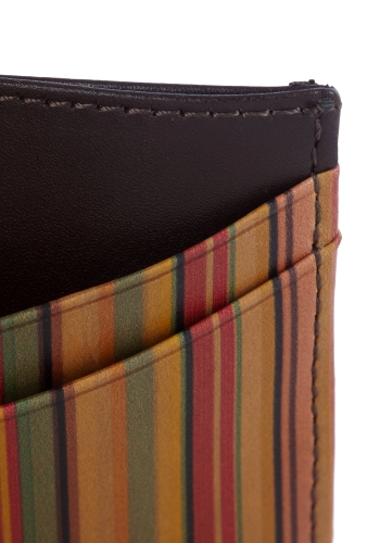 Vintage Multi Stripe Card Case by Paul Smith Accessories
