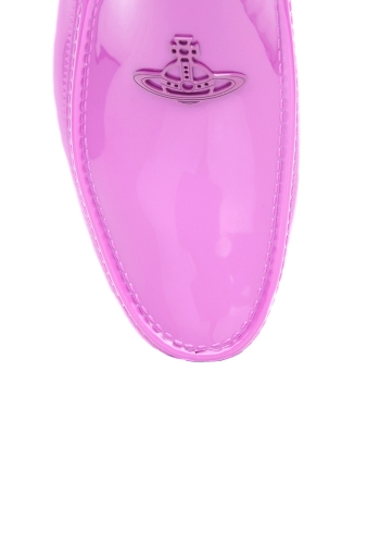 Violet Logo Orb Plastic Loafers by Vivienne Westwood