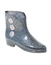 Vivienne Westwood Anglomania For Melissa Button Detail Glitter Ankle Boots