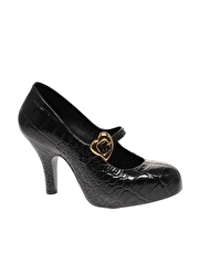 Vivienne Westwood Anglomania For Melissa Croco Buckle Detail Heeled Shoes