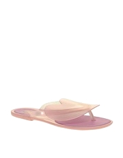 Vivienne Westwood Anglomania For Melissa Flip Flops With Glitter Heart