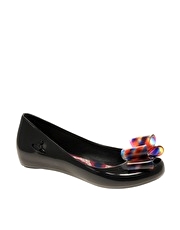 Vivienne Westwood Anglomania For Melissa Ultra Girl Ribbon Bow Flat Shoes