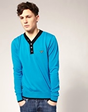 Voi Long Sleeve Y-Neck Knitted Jumper