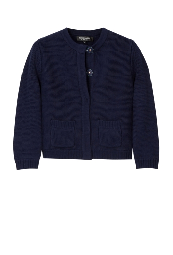 Waffle Knit Cardigan by Paul Smith Black
