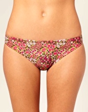 Warehouse Grunge Floral Print Hipster Bikini Brief