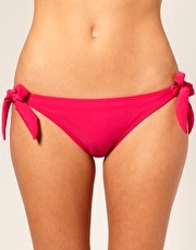 Warehouse Solid Tie Side Bikini Brief