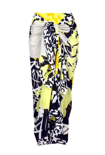 Warhol Leopard Print Sarong by DVF