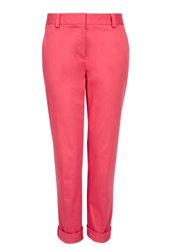 Washed Cotton Narrow Trouser by DKNY