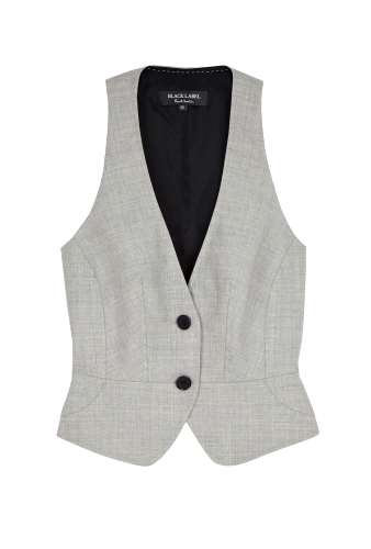 Water Print Back Waistcoat by Paul Smith Black