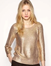 Whistles Babooshka Foil Sweater