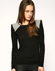 Whistles Contrast Shoulder Jumper