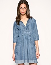 Whistles Denim Chambray Dress