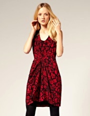 Whistles Dress with Cobra Print