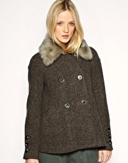 Whistles Fran Tweed Short Coat