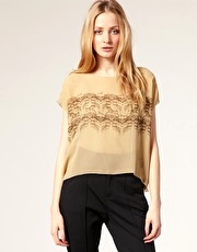 Whistles Galloping Print Top