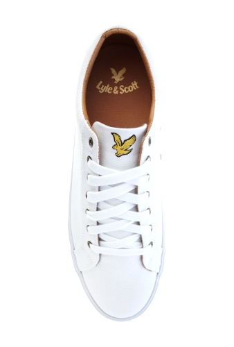 White Canvas Plimsolls by Lyle & Scott