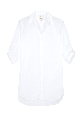 White Classic Oversized Shirt by MIH Jeans