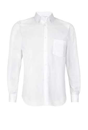 White Classic Slim Fit Shirt by Comme des Garcons Shirt