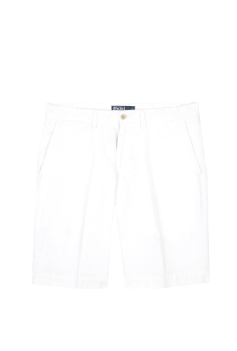 White Logo Chino Shorts by Polo Ralph Lauren