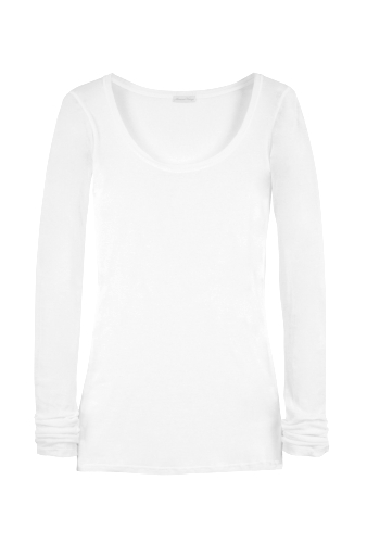 White Massachussets Long Sleeve T-Shirt by American Vintage