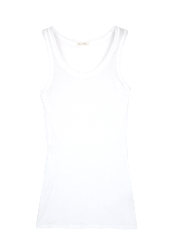 White Massachussets Tank by American Vintage