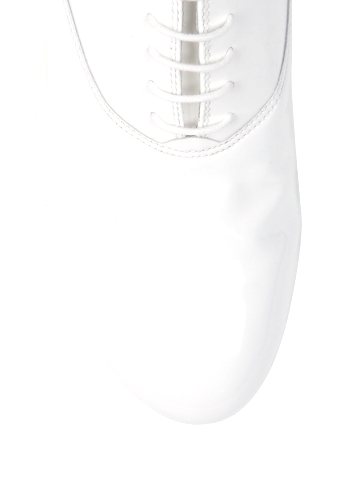 White Patent Lace Up Jazz Shoe by Bloch
