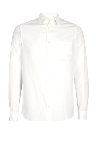 White Poplin Slim Fit Shirt by APC