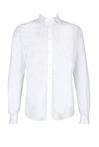 White Poplin Slim Fit Shirt by Joseph