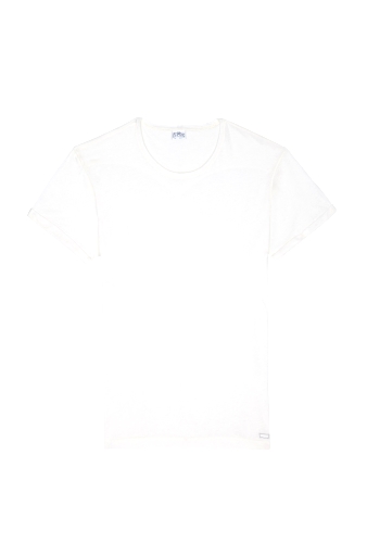 White Soft Jersey DNA Rolled Sleeve Tee by Levi's