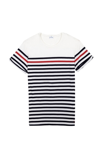 White Stripe Breton Tee by Levi's