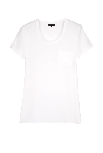 White Tam W Silky T Shirt by Theory