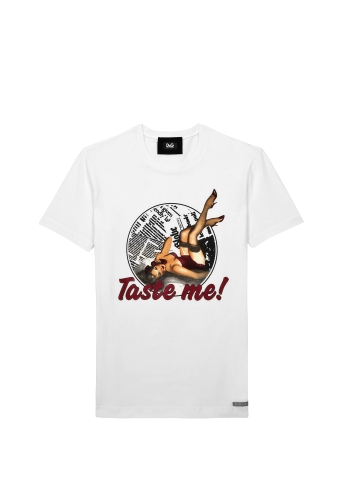White Taste Me Tee by D&G Dolce & Gabbana